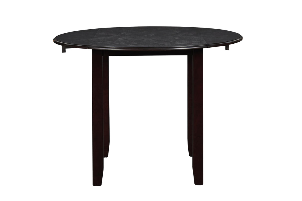 GIA 42" DINING  DROP LEAF TABLE W/2 CHAIRS-EBONY