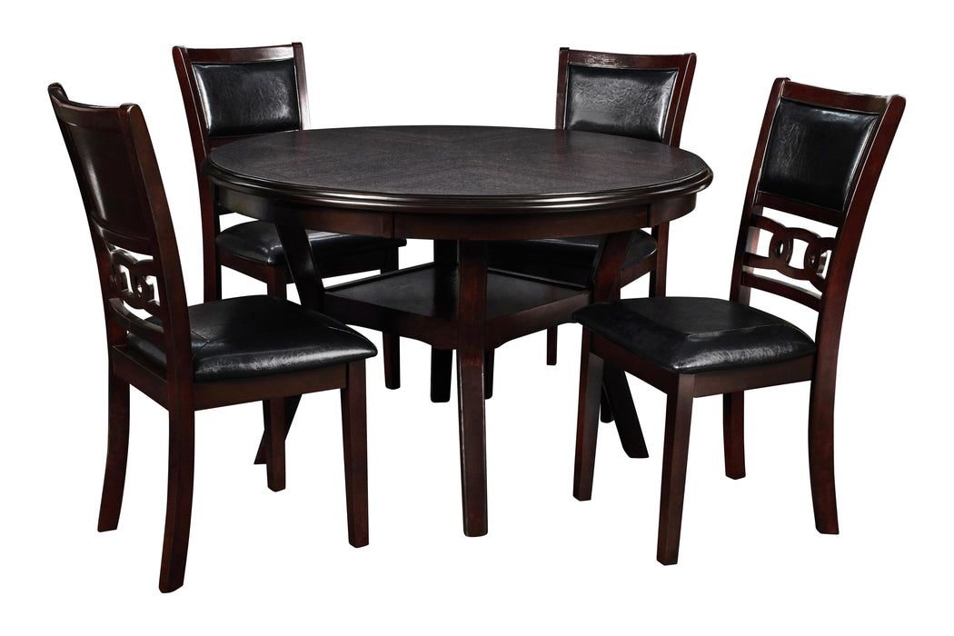 GIA ROUND DINING 5 PC SET-EBONY