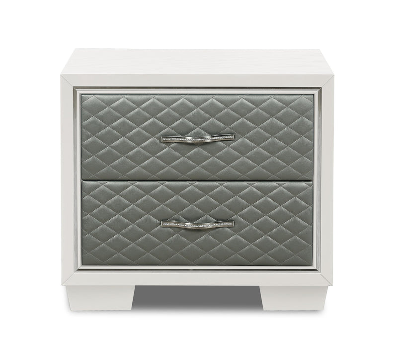 LUXOR NIGHTSTAND-WHITE