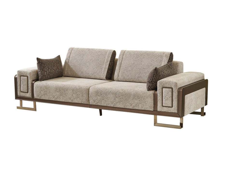 Nirvana Stationary 4 Seat Sofa Beige