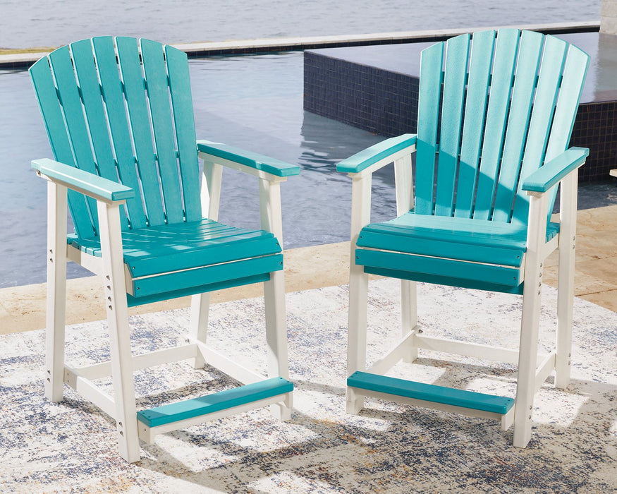 Eisely Outdoor Counter Height Bar Stool (Set of 2) - Home And Beyond