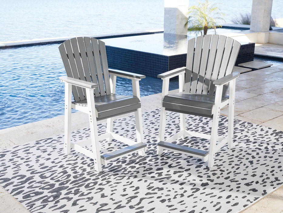 Transville Outdoor Counter Height Bar Stool (Set of 2) - Home And Beyond