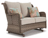 Clear Ridge Glider Loveseat with Cushion - Home And Beyond