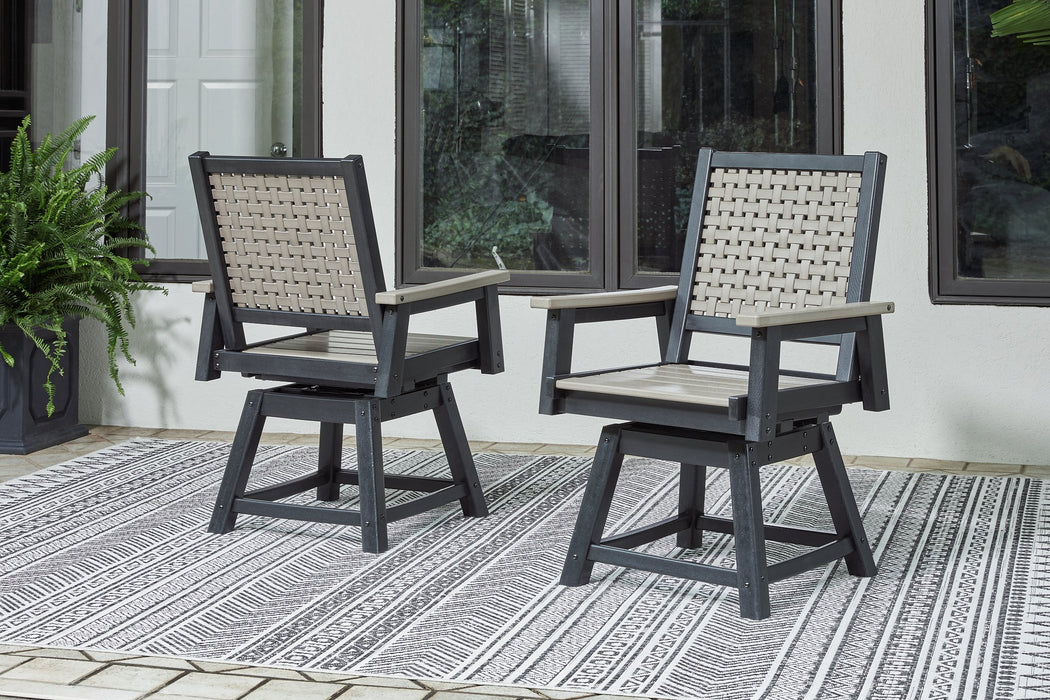 Mount Valley Swivel Chair (Set of 2) - Home And Beyond