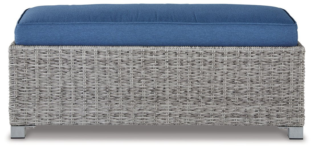 Naples Beach Outdoor Bench with Cushion - Home And Beyond