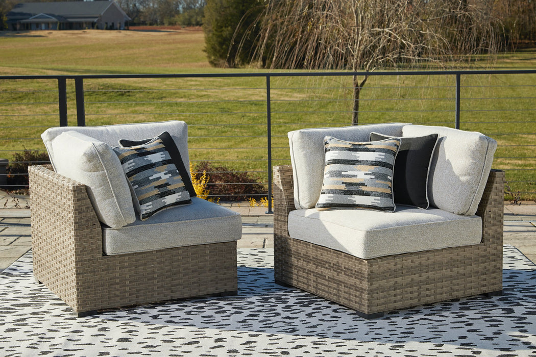 Calworth Outdoor Corner with Cushion (Set of 2) - Home And Beyond