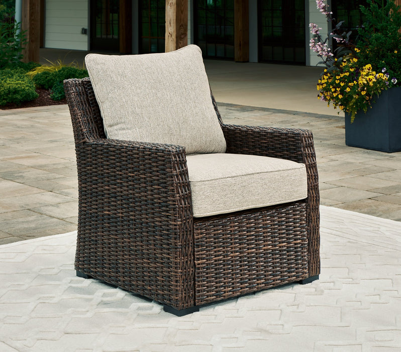Brook Ranch Outdoor Lounge Chair with Cushion - Home And Beyond
