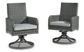 Elite Park Swivel Chair with Cushion (Set of 2) - Home And Beyond