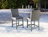 Palazzo Outdoor Counter Height Dining Table with 4 Barstools - Home And Beyond