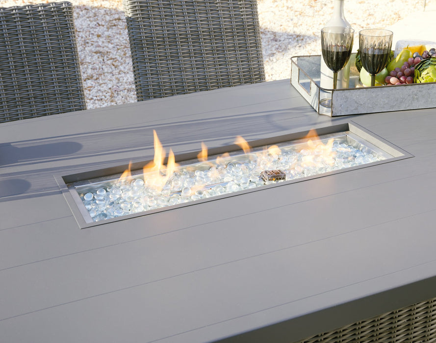 Palazzo Outdoor Bar Table with Fire Pit - Home And Beyond