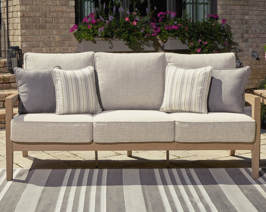 Hallow Creek Outdoor Sofa with Cushion - Home And Beyond