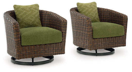 Horizon Hall Outdoor Swivel Lounge Chair with Cushion - Home And Beyond