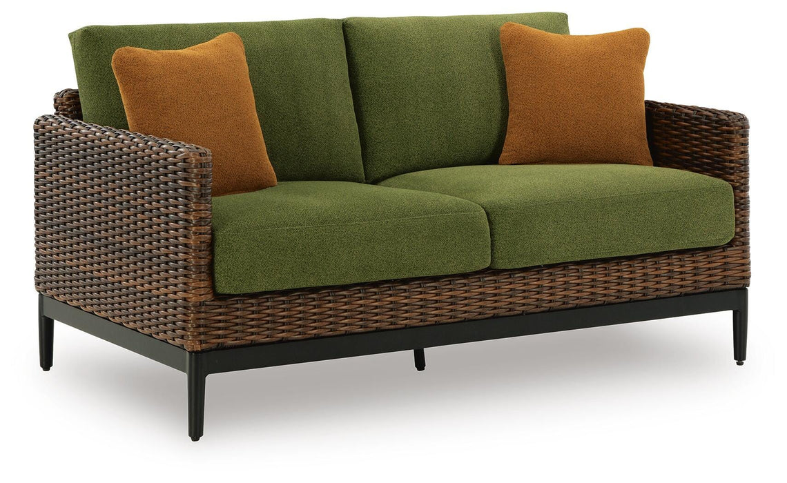 Horizon Hall Outdoor Loveseat with Cushion - Home And Beyond
