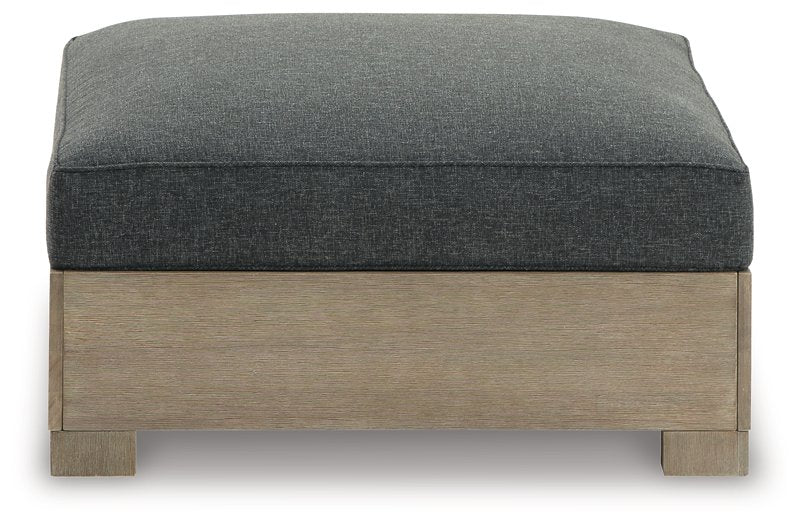 Citrine Park Outdoor Ottoman with Cushion - Home And Beyond