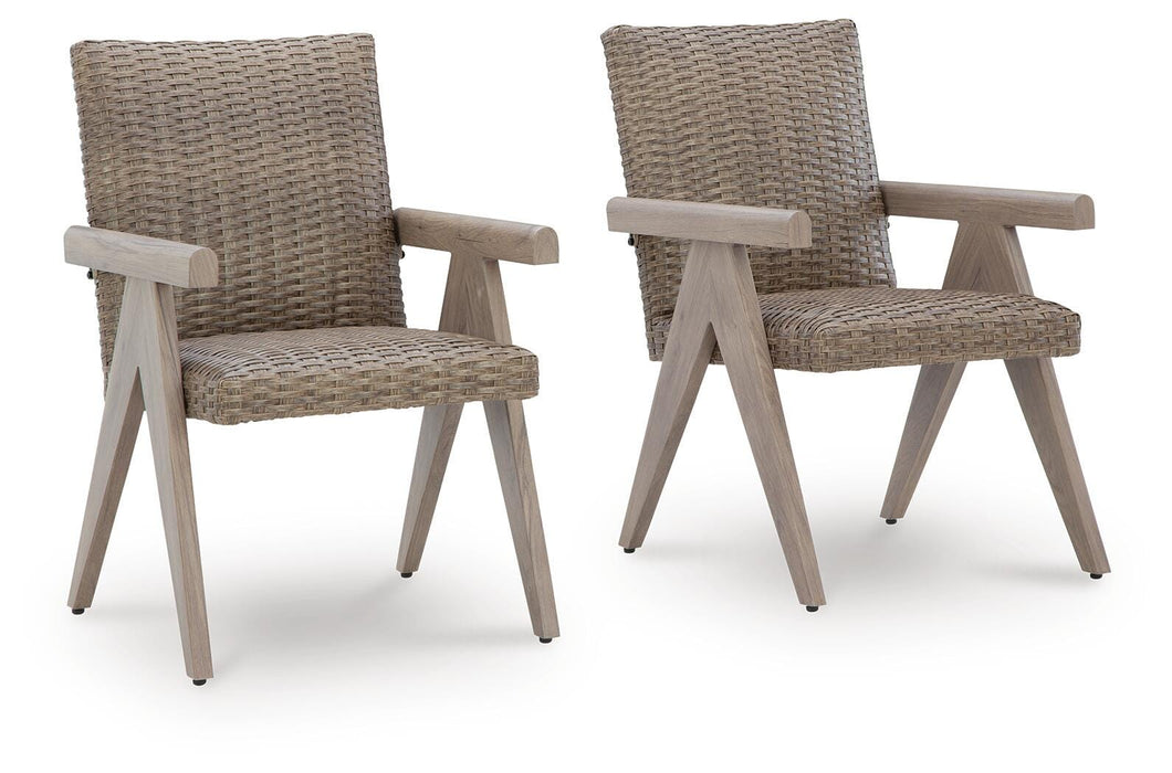 Cliff Trails Outdoor Arm Chair (Set of 2) - Home And Beyond