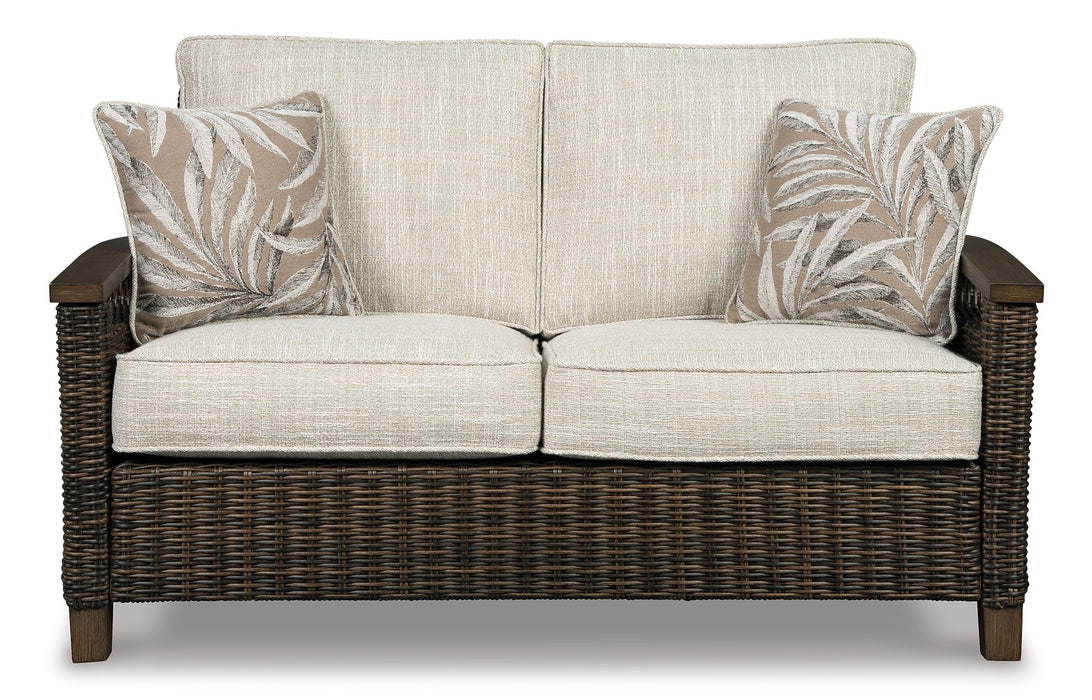 Paradise Trail Loveseat with Cushion - Home And Beyond