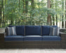 Grasson Lane Outdoor Sofa and Loveseat with Lounge Chairs and End Table - Home And Beyond