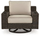 Coastline Bay Outdoor Swivel Lounge with Cushion - Home And Beyond