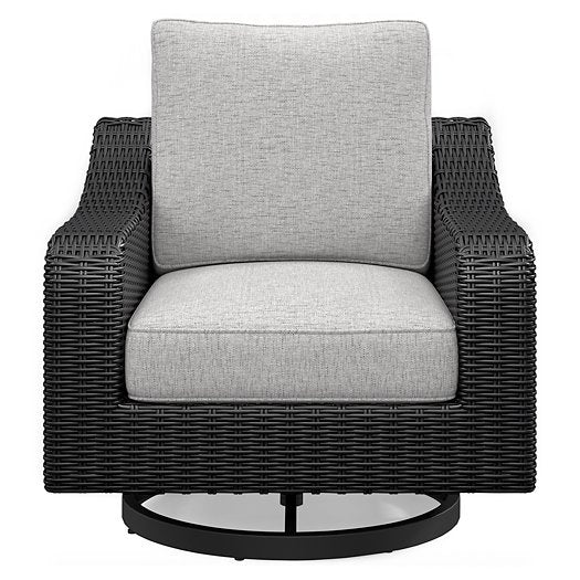 Beachcroft Outdoor Swivel Lounge with Cushion - Home And Beyond