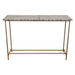 Prisma Console Table w/ Dyed Bone Inlay Sunburst Top & Brass Legs by Diamond Sofa image