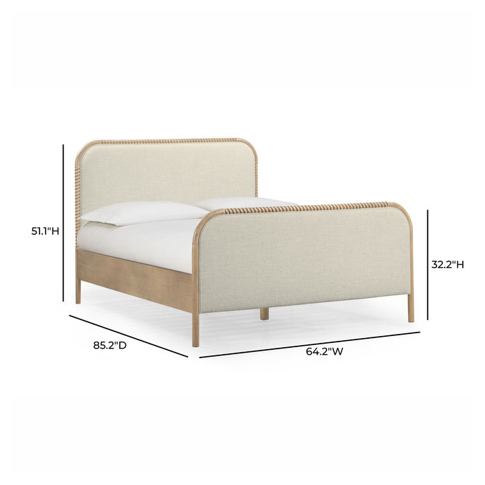 Hatia Basketweave Panel Bed - Home And Beyond