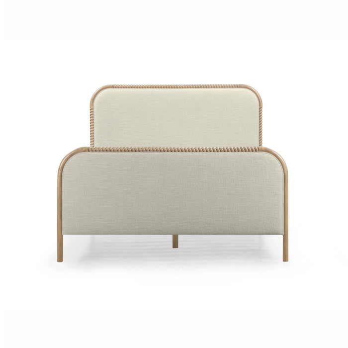 Hatia Basketweave Panel Bed - Home And Beyond