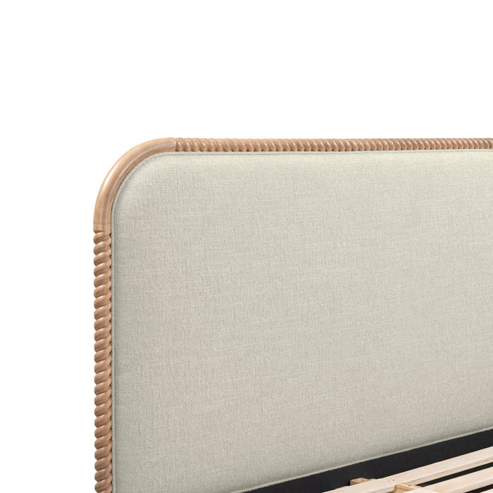 Hatia Basketweave Panel Bed - Home And Beyond