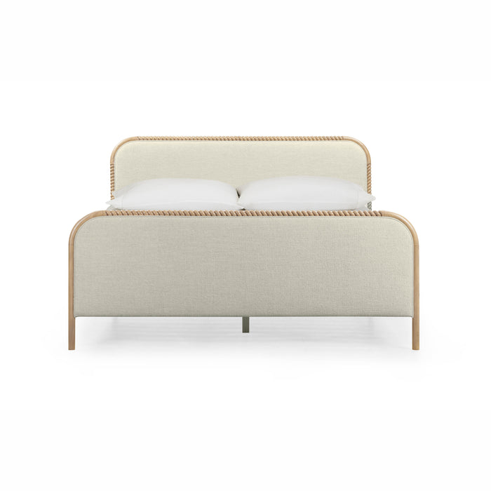 Hatia Basketweave Panel Bed - Home And Beyond