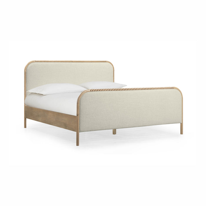 Hatia Basketweave Panel Bed - Home And Beyond