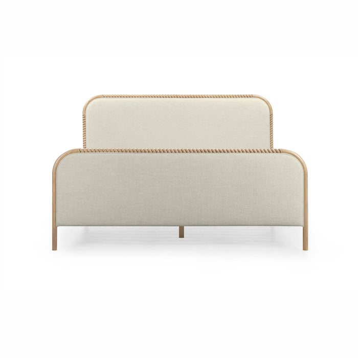 Hatia Basketweave Panel Bed - Home And Beyond
