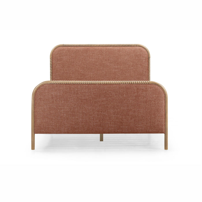 Hatia Basketweave Panel Bed - Home And Beyond