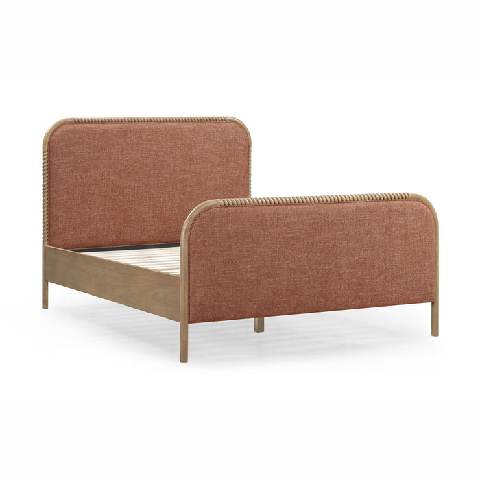 Hatia Basketweave Panel Bed - Home And Beyond