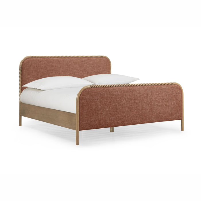 Hatia Basketweave Panel Bed - Home And Beyond