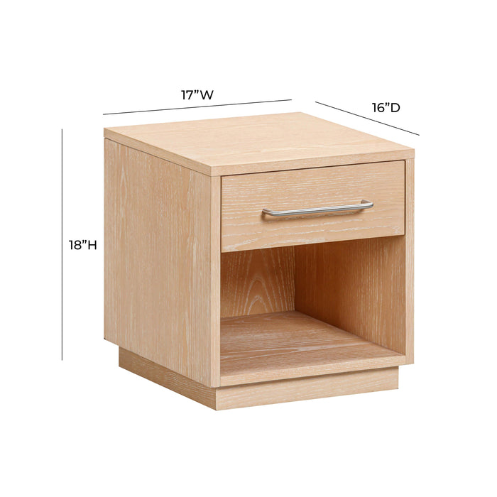 Marlow 17" Wood Nightstand With Drawer - Home And Beyond