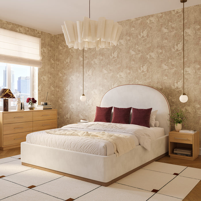 Marlow Performance Velvet Bed - Home And Beyond