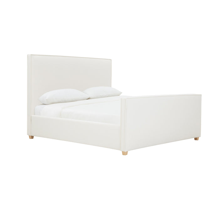 Bristol Park Ivory Contract-Grade Fabric Upholstered Bed - Home And Beyond