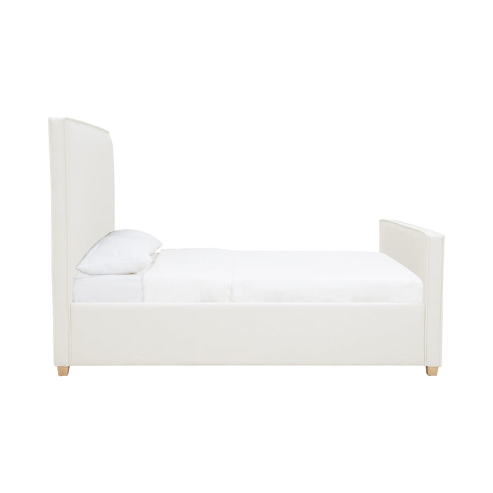 Bristol Park Ivory Contract-Grade Fabric Upholstered Bed - Home And Beyond