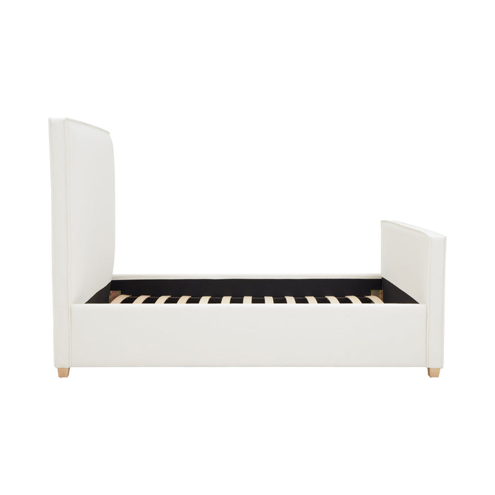 Bristol Park Ivory Contract-Grade Fabric Upholstered Bed - Home And Beyond