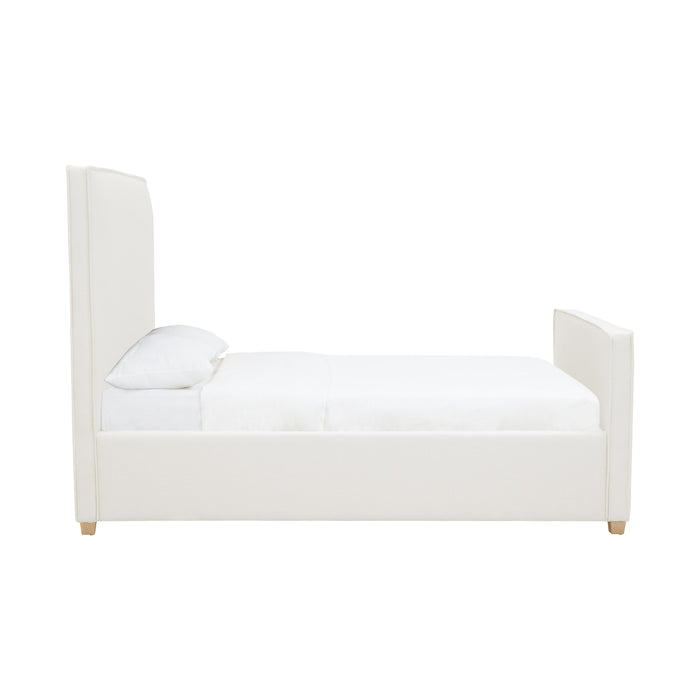 Bristol Park Ivory Contract-Grade Fabric Upholstered Bed - Home And Beyond