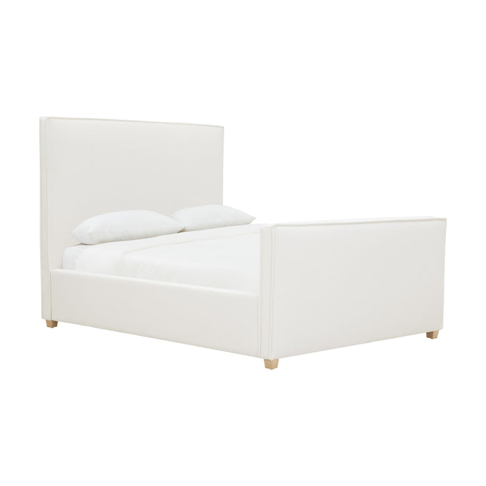 Bristol Park Ivory Contract-Grade Fabric Upholstered Bed - Home And Beyond