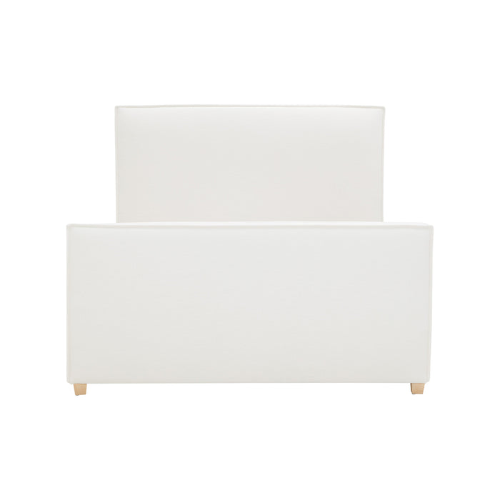 Bristol Park Ivory Contract-Grade Fabric Upholstered Bed - Home And Beyond