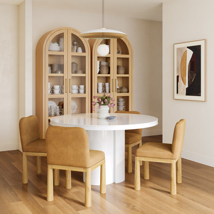 Elora 47" Lacquer Round Dining Table - Home And Beyond