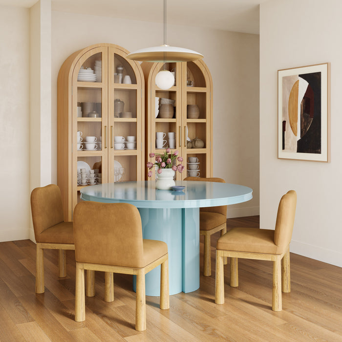 Elora 47" Lacquer Round Dining Table - Home And Beyond