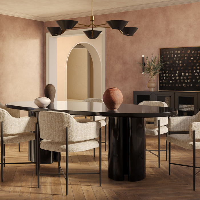 Zola 94.5" Lacquer Oval Dining Table - Home And Beyond