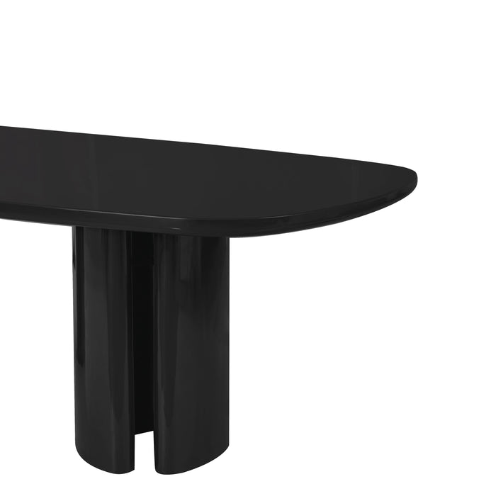 Zola 94.5" Lacquer Oval Dining Table - Home And Beyond