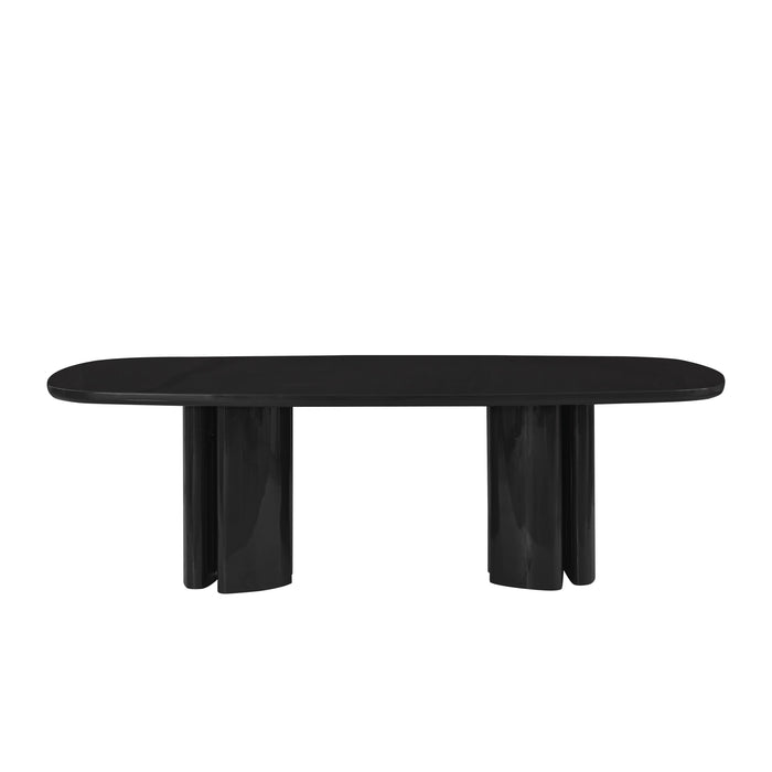 Zola 94.5" Lacquer Oval Dining Table - Home And Beyond