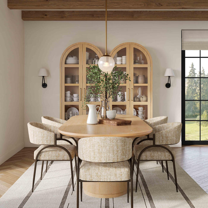 Marlow 102" Wood Oval Dining Table - Home And Beyond