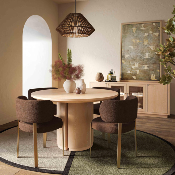 Marlow 48" Wood Round Dining Table - Home And Beyond