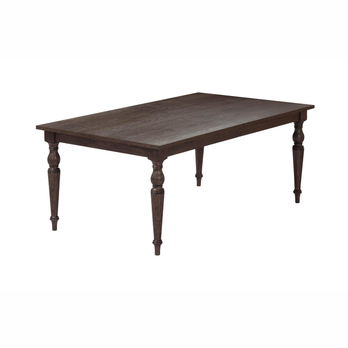 Mila 74"-114" Dark Brown Extendable Rectangular Dining Table - Home And Beyond