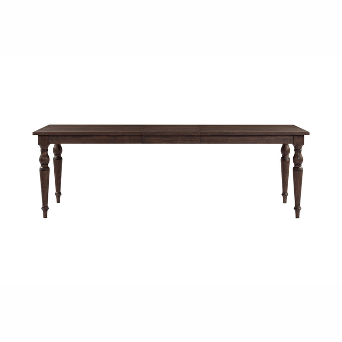 Mila 74"-114" Dark Brown Extendable Rectangular Dining Table - Home And Beyond